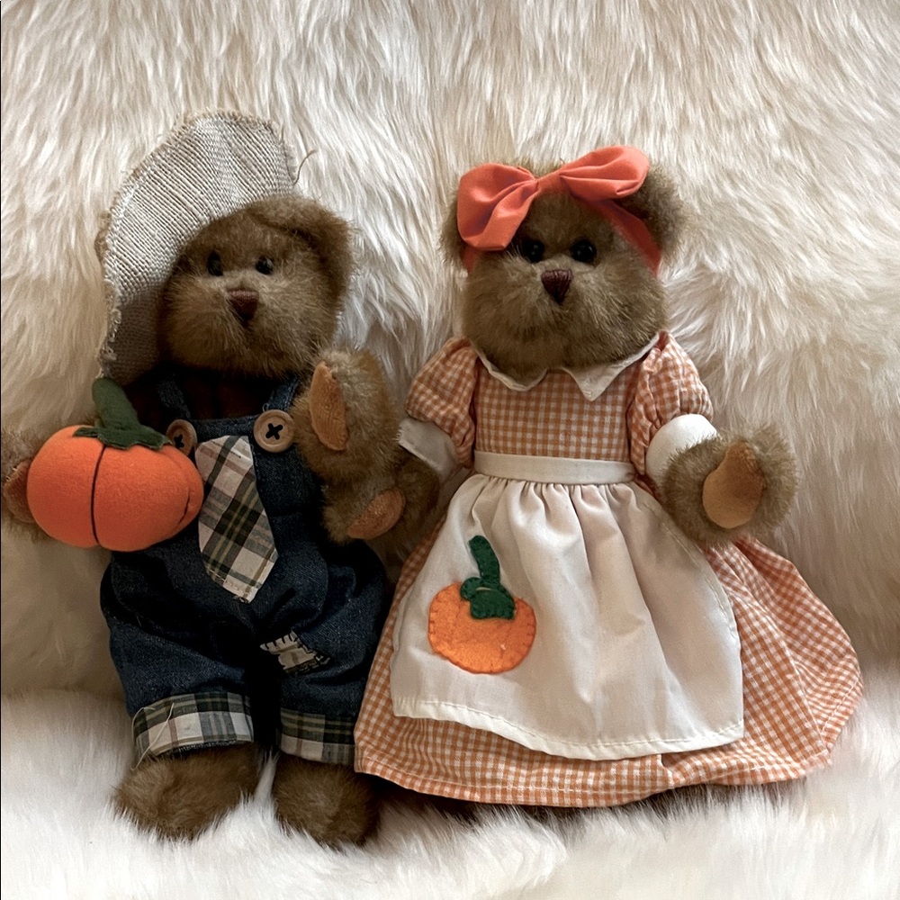 GANZ Brown Bear Set -FALL- “Dorothy” and “Bradford” Exc Condition.